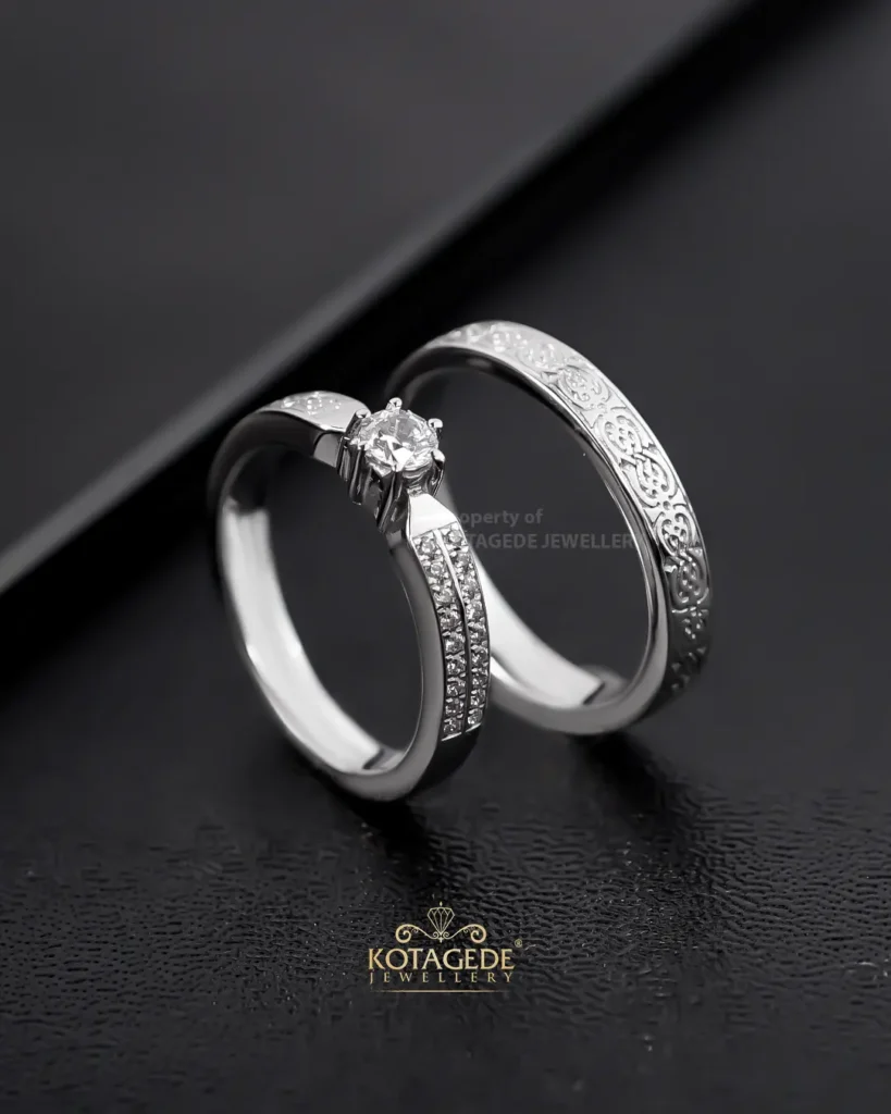 Cincin Nikah Nusantara Series Motif Borneo Tidayu Kotagede Jewellery